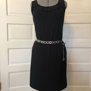 Dana Buchman LBD & Silver Chain Belt SZ Med